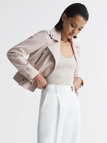 SANTIAGO LEATHER BIKER JACKET